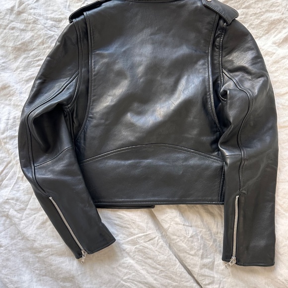 Sandro - Vega Leather Biker Jacket - Picture 2 of 2